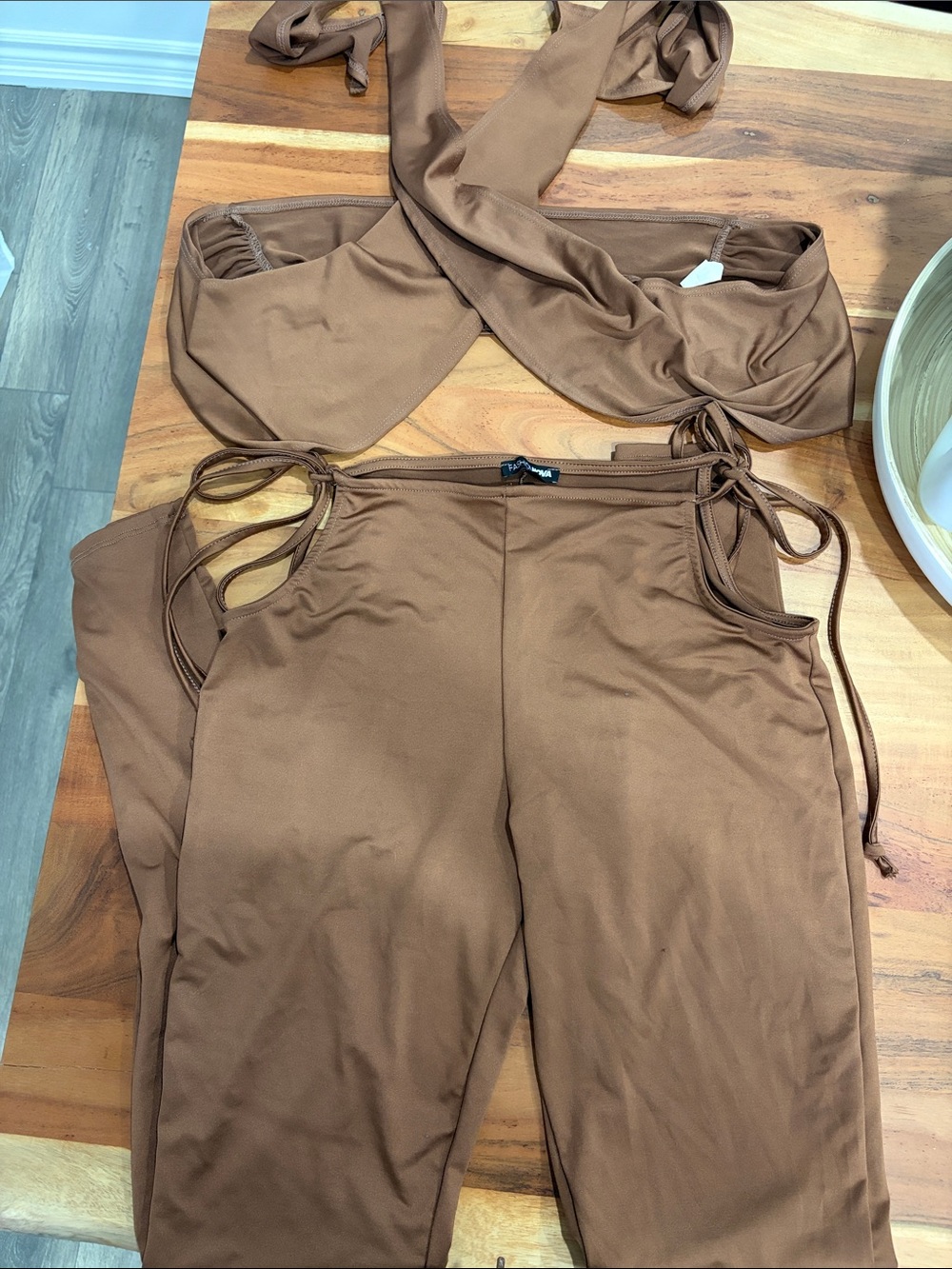 Fashion Nova Hip Cut Out Pants Matching Set